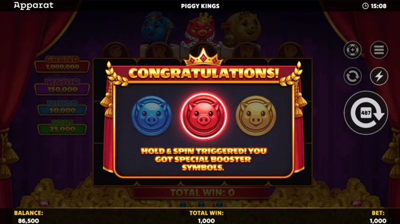Piggy Kings - Free Spins dengan Crown Scatter